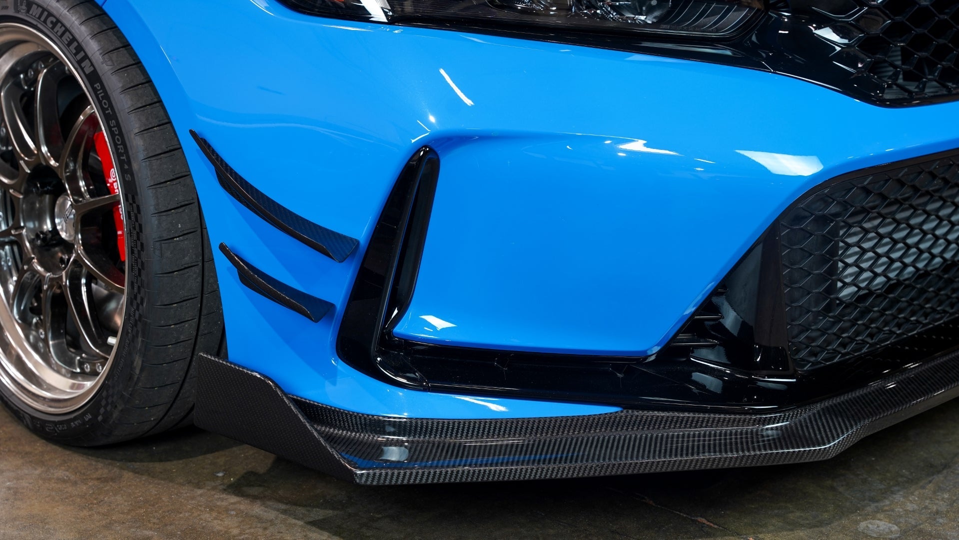 Honda FL5 Civic Type R Front Bumper Canards 2023 - Current - 0