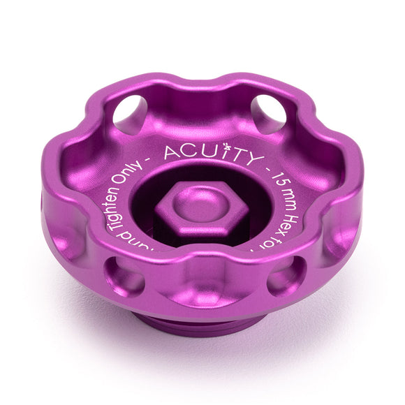 Podium Oil Cap in Satin Purple for Hondas/Acuras